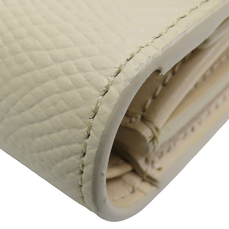 杏色 牛皮 金扣 三折短夾 10B573BEL【CELINE 賽琳】 10B573BEL-14