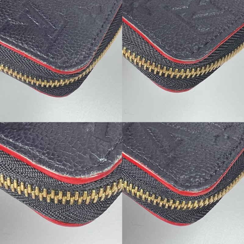 LV M60571/晶片款 海軍藍壓紋ㄇ拉長夾-11