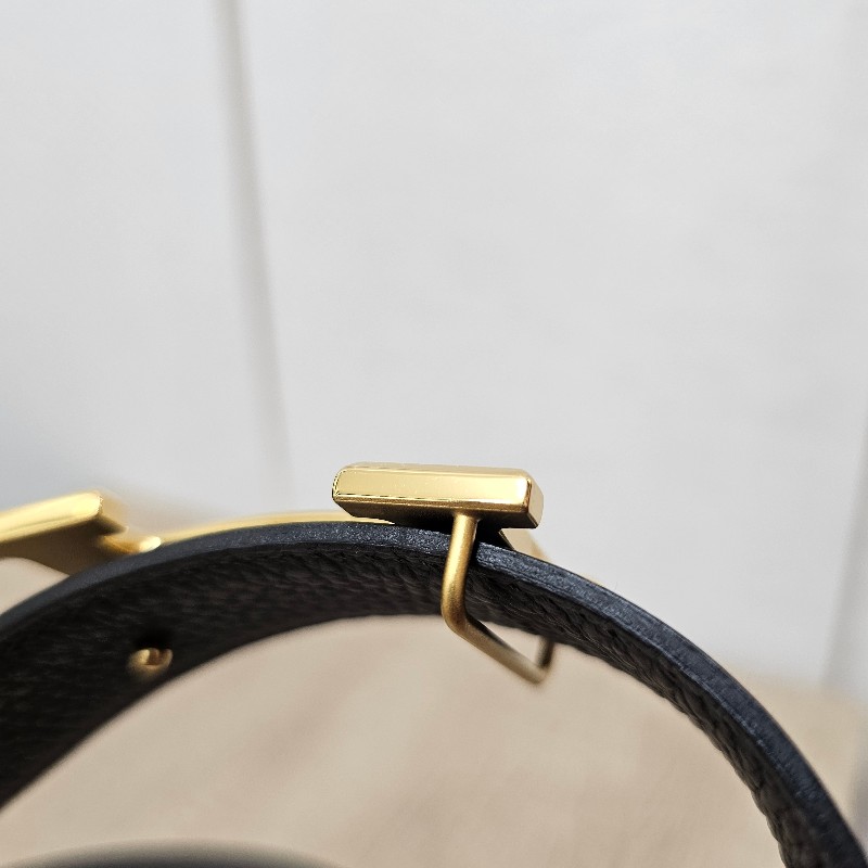 [ 愛馬仕經典款❣️] Hermes 黑Box皮積雨雲灰Togo皮金釦雙面用皮帶-8