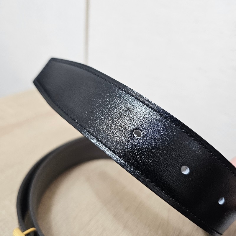 [ 愛馬仕經典款❣️] Hermes 黑Box皮積雨雲灰Togo皮金釦雙面用皮帶-18