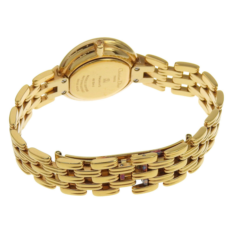 Christian Dior Bakira 46 154-2 女士腕錶，不鏽鋼石英指針式顯示，黑色錶盤-3