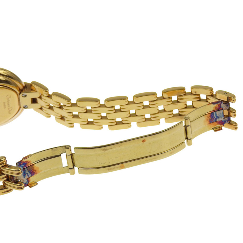 Christian Dior Bakira 46 154-2 女士腕錶，不鏽鋼石英指針式顯示，黑色錶盤-5