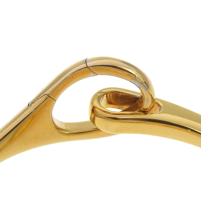 Gucci 馬銜扣腕錶 YA103，鍍金石英機芯，指針式顯示，白色錶盤，女款-8