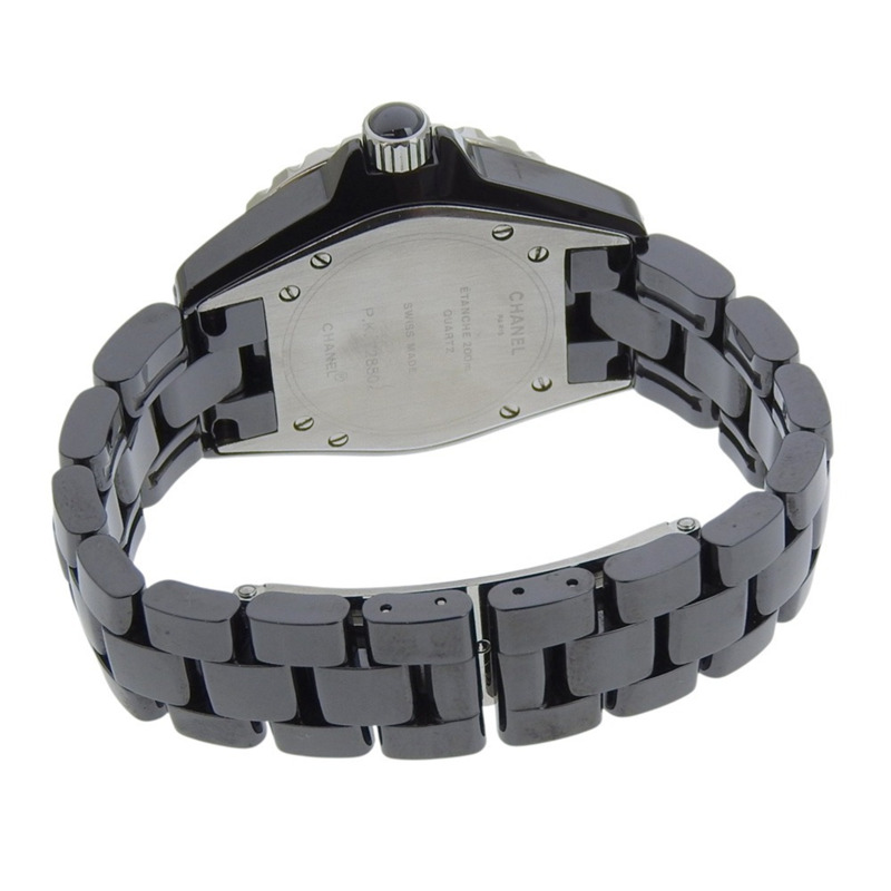 香奈兒 J12 腕錶 H0682 陶瓷石英錶 黑色錶盤 女士腕錶-4