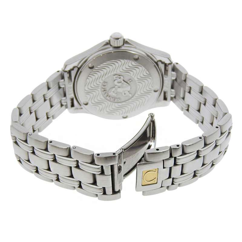 歐米茄海馬系列120公尺腕錶，1538 2511.81機芯，不鏽鋼材質，1998年，石英機芯，指針式顯示，海軍藍錶盤，120公尺防水，男款-4