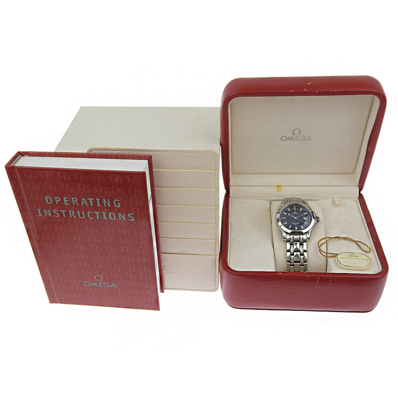 歐米茄海馬系列120公尺腕錶，1538 2511.81機芯，不鏽鋼材質，1998年，石英機芯，指針式顯示，海軍藍錶盤，120公尺防水，男款-7