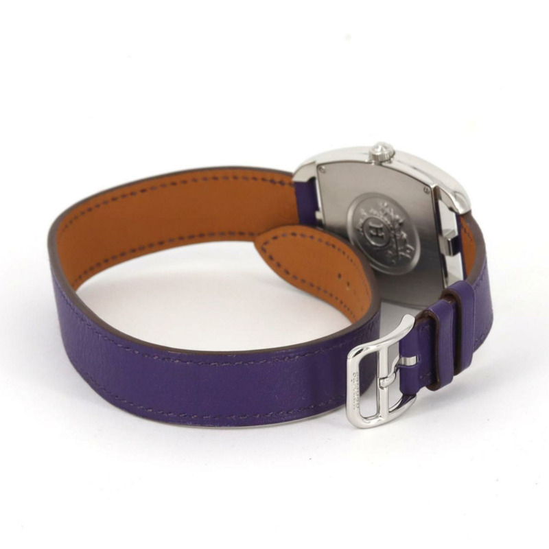 愛馬仕 Cape Cod Tonneau 雙圈 CT1.710 不銹鋼石英錶-5