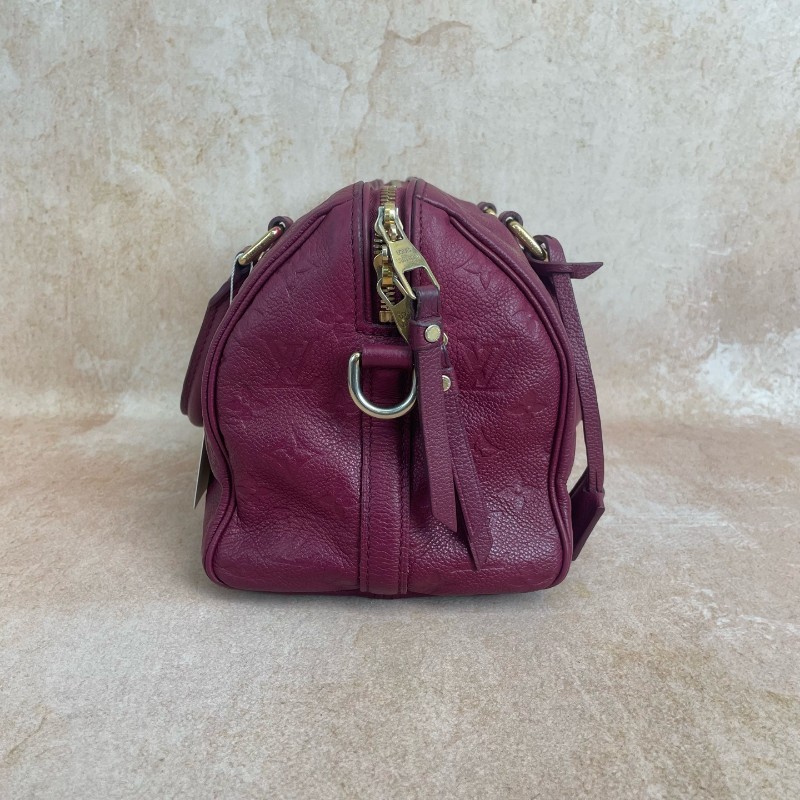 LV SPEEDY25紅色全皮波士頓-3