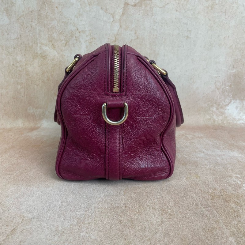 LV SPEEDY25紅色全皮波士頓-4