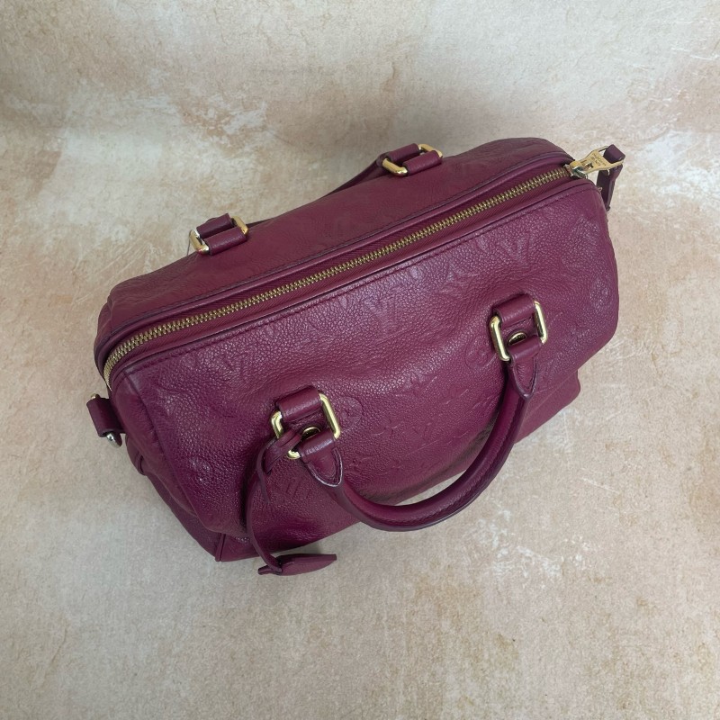 LV SPEEDY25紅色全皮波士頓-5