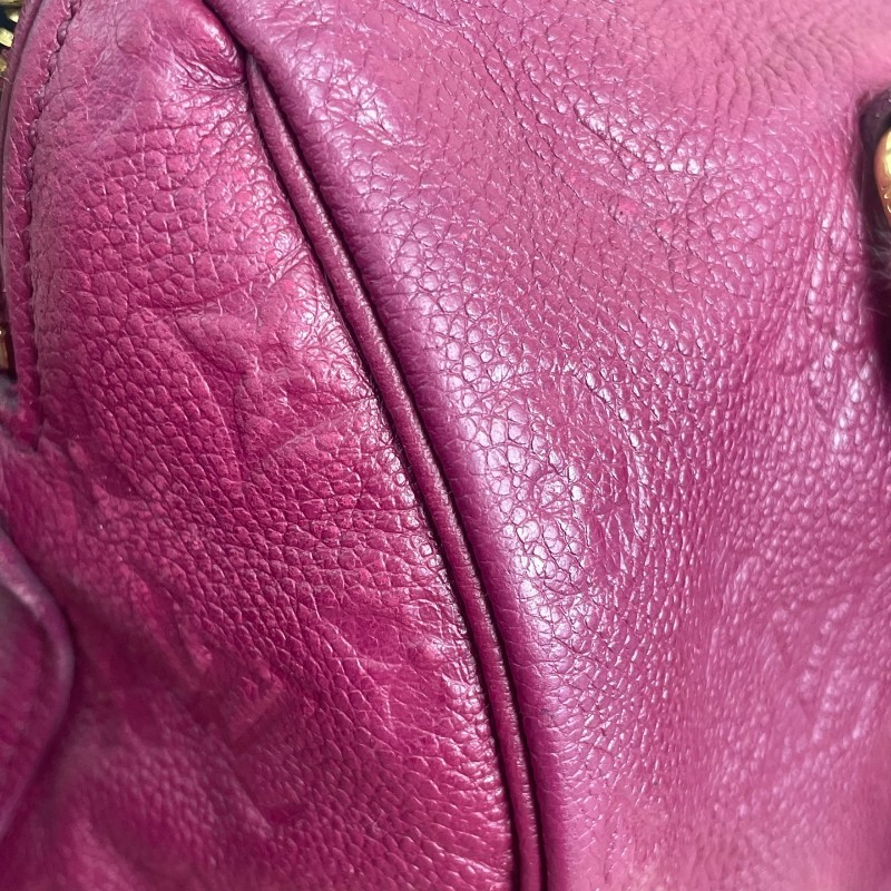 LV SPEEDY25紅色全皮波士頓-14