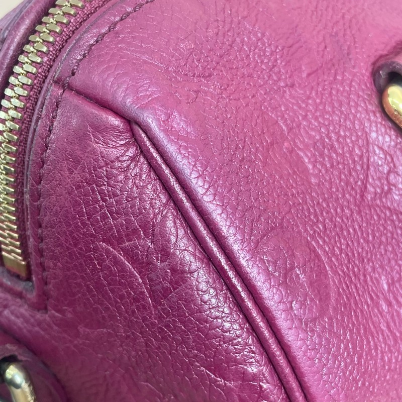 LV SPEEDY25紅色全皮波士頓-16