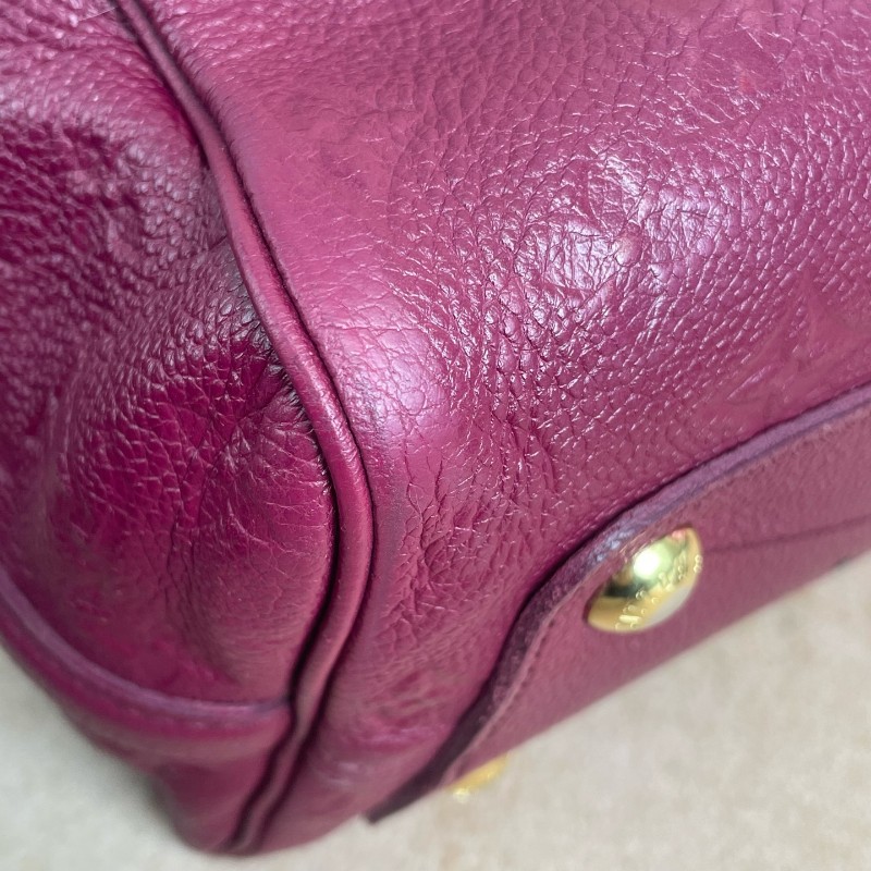 LV SPEEDY25紅色全皮波士頓-26