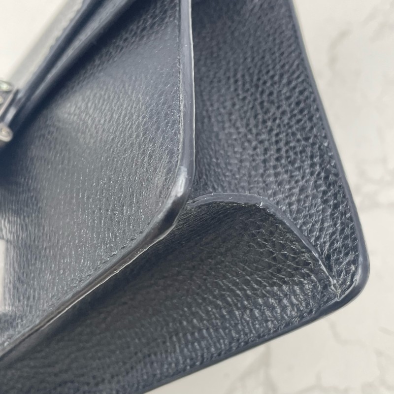 Gucci/古馳 Dionysus 黑色荔枝紋牛皮鑽扣酒神小號鏈條包-10