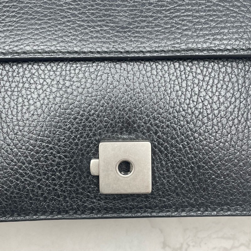 Gucci/古馳 Dionysus 黑色荔枝紋牛皮鑽扣酒神小號鏈條包-15