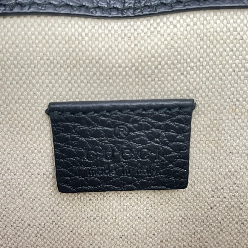 Gucci/古馳 Dionysus 黑色荔枝紋牛皮鑽扣酒神小號鏈條包-23