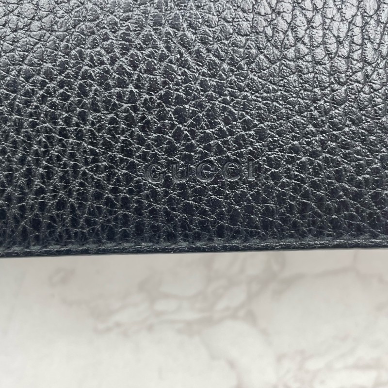 Gucci/古馳 Dionysus 黑色荔枝紋牛皮鑽扣酒神小號鏈條包-24