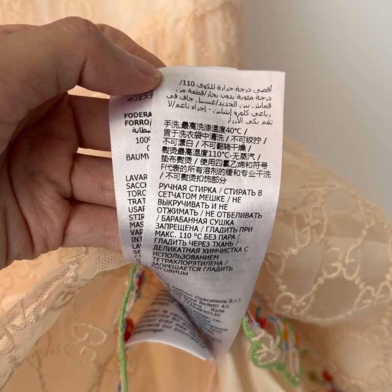 ::GUCCI:: 10號童裝 裸膚色 花朵刺繡 浪漫可愛小洋裝 女童洋裝-21