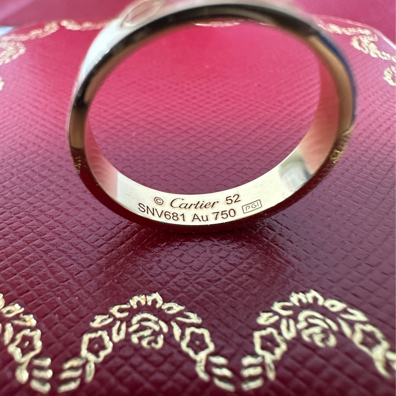 Cartier LOVE系列18K金色戒指-4