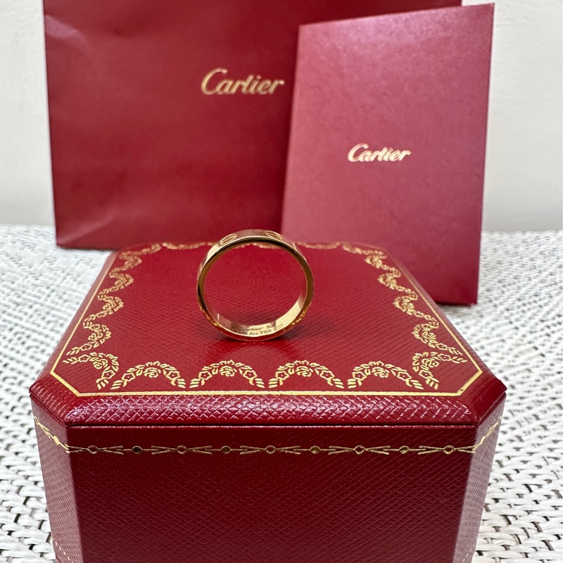 Cartier LOVE系列18K金色戒指-5