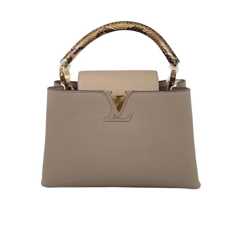 [ 2397 ] 路易威登 LOUIS VUITTON Capucines 中號 卡其色  牛皮-0