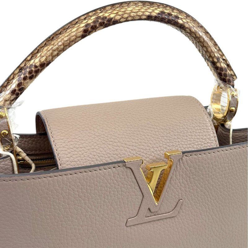 [ 2397 ] 路易威登 LOUIS VUITTON Capucines 中號 卡其色  牛皮-6