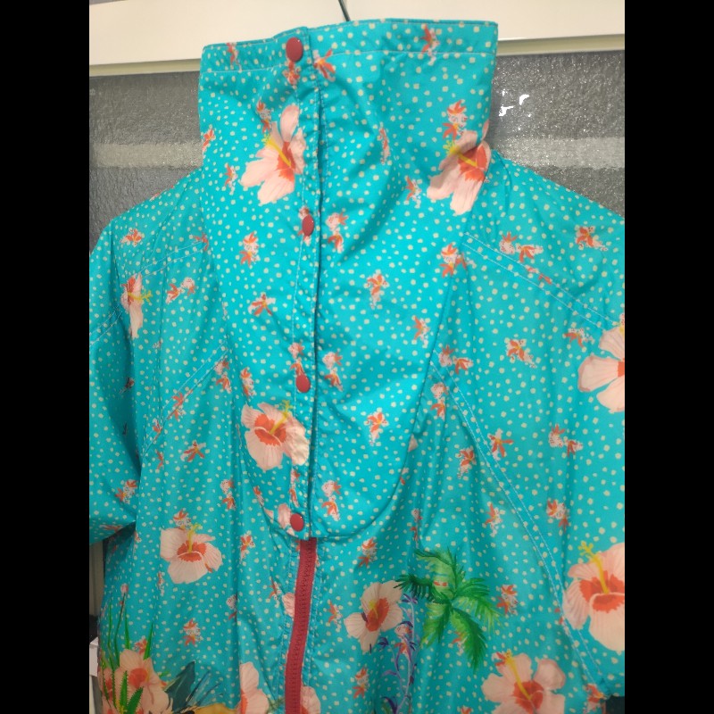 Gucci 亮藍色粉色扶桑花外套-2