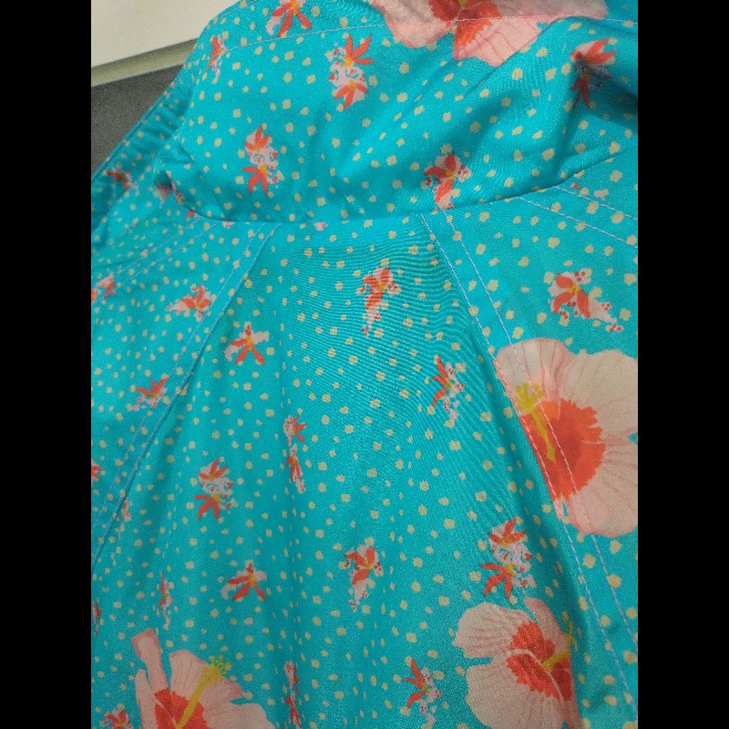 Gucci 亮藍色粉色扶桑花外套-6