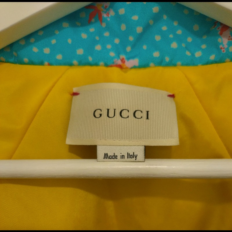 Gucci 亮藍色粉色扶桑花外套-9