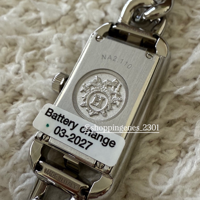 愛馬仕 Hermès Nantucket 鋼錶 全新品-5