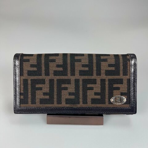 FENDI Zucchini老花翻蓋長夾