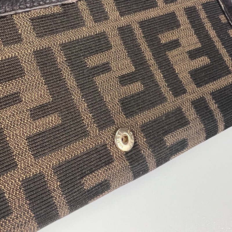 FENDI Zucchini老花翻蓋長夾-8