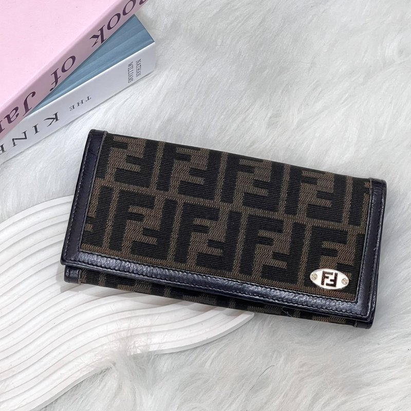 FENDI Zucchini老花翻蓋長夾-0