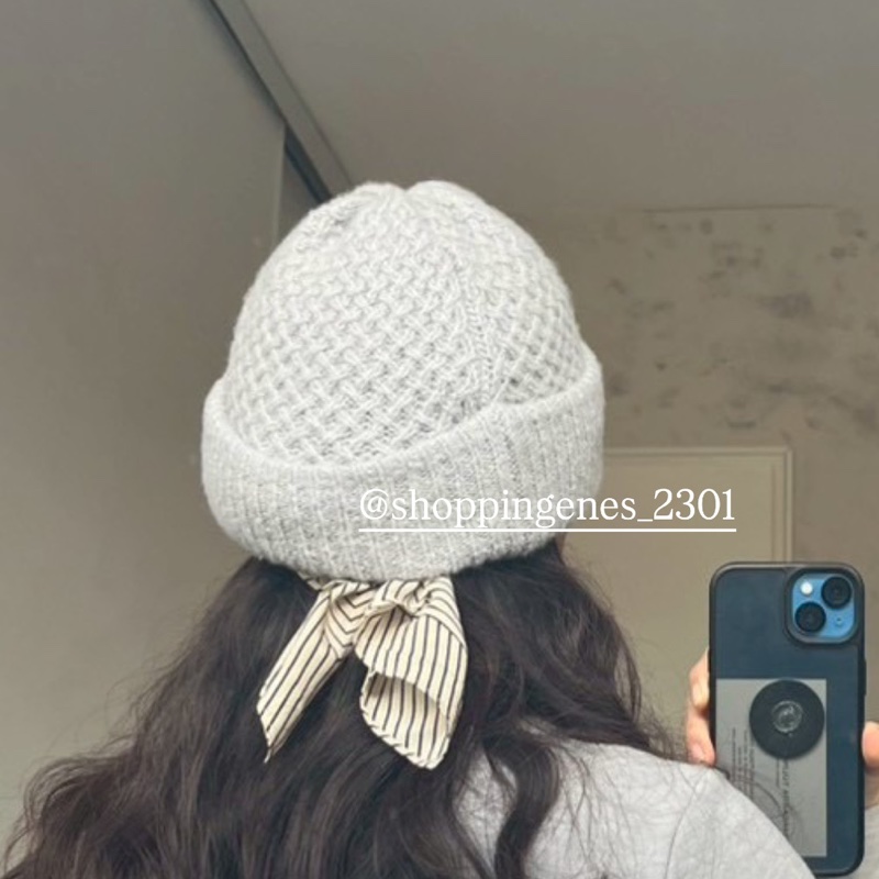 香奈兒 Chanel 灰色經典毛帽 全新品❗️尚未抵台-6