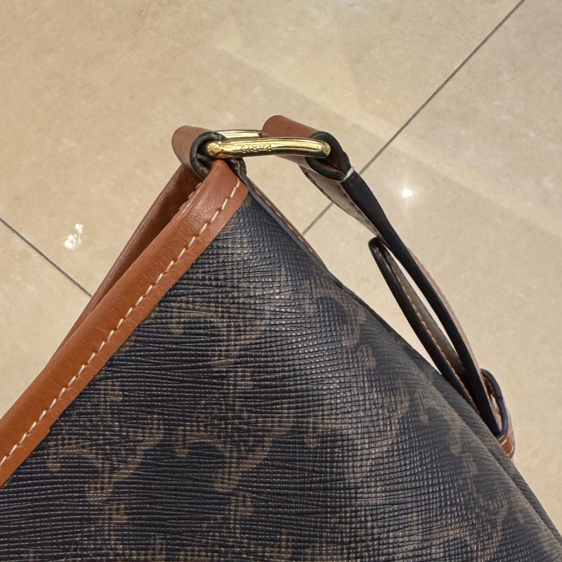 Celine 經典印花及牛皮革小號水桶包-16