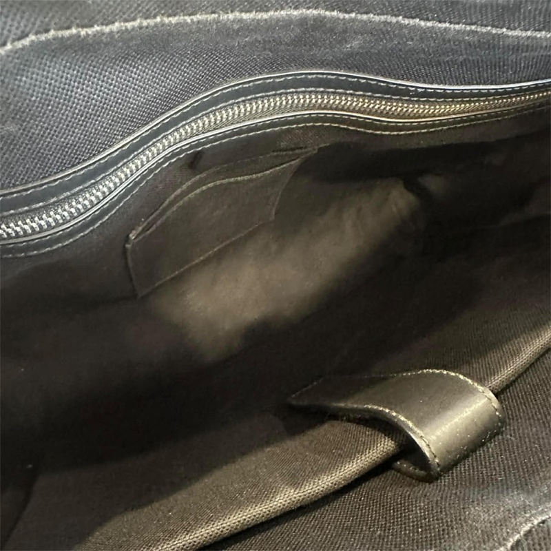 GUCCI PVC拼接牛皮手提公事包-4