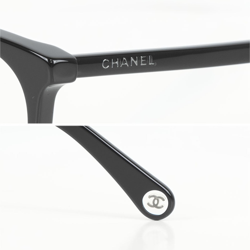 金字Logo 框形平光眼鏡(黑色) 51mm-2