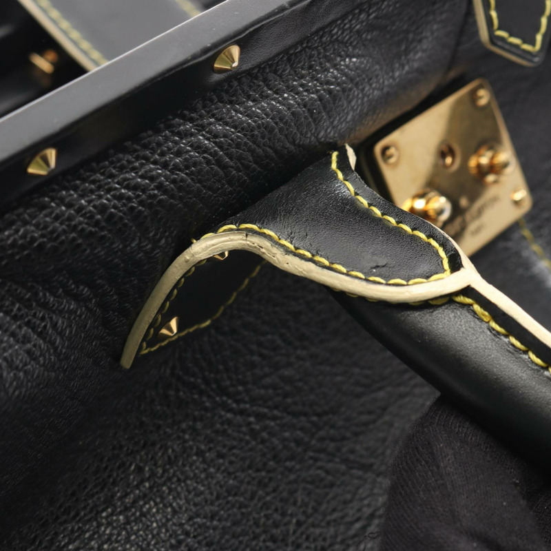 路易威登 Angenieux PM Suhali Noir 手提包，皮革，女士，黑色，M91805-7