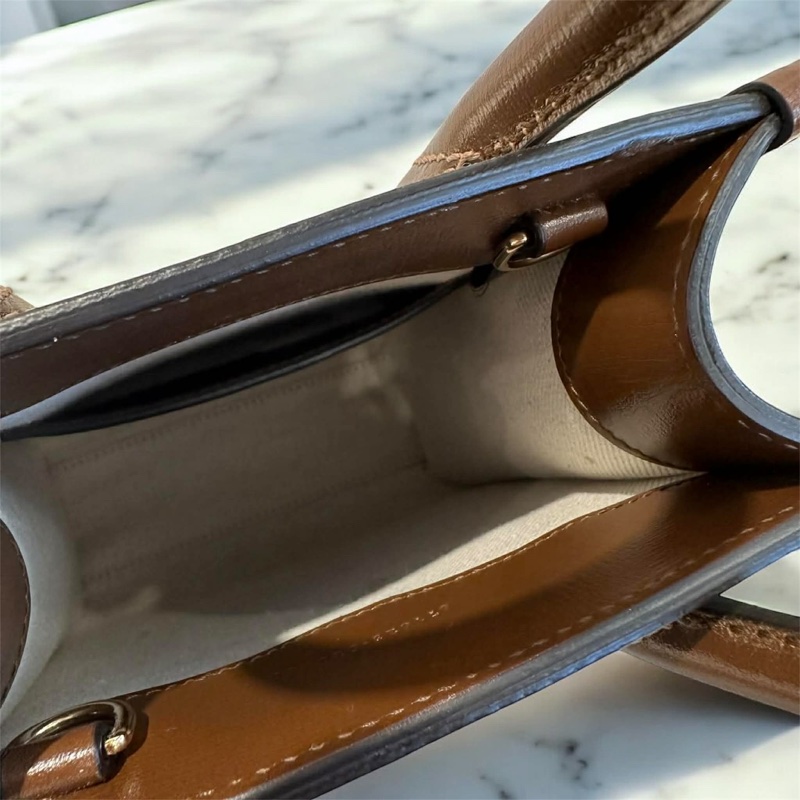 GUCCI PVC拼接牛皮琴譜包 焦糖色-4