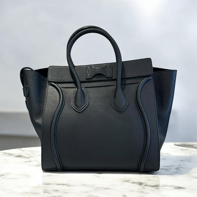 CELINE 全皮手提囧包 黑色-2