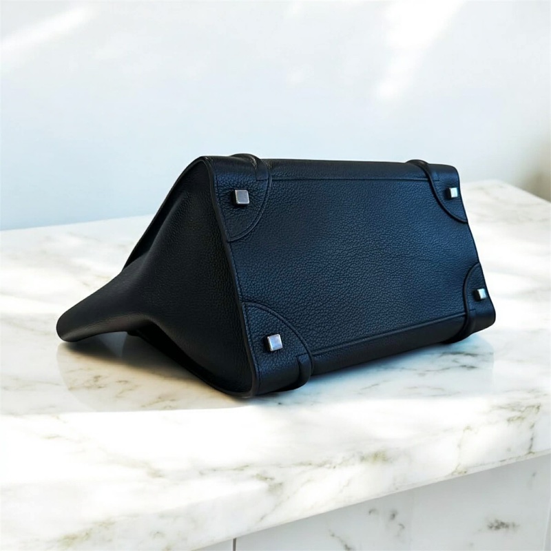 CELINE 全皮手提囧包 黑色-3