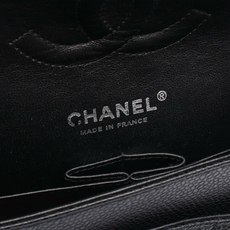 香奈兒 (CHANEL) Matelasse 雙蓋肩背包 A01112 小牛皮 黑色 SHW 二手-3