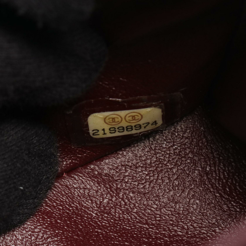 香奈兒 (CHANEL) Matelasse 雙蓋鏈條單肩背包 A01112 黑色皮革 二手 CC-4