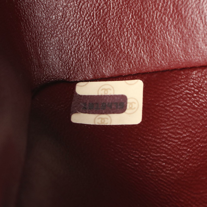 香奈兒迷你絎縫戴安娜翻蓋鏈條肩背斜背包，黑色皮革，金色五金-4