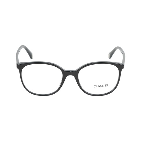 銀字Logo 框形眼鏡(黑色) 50mm