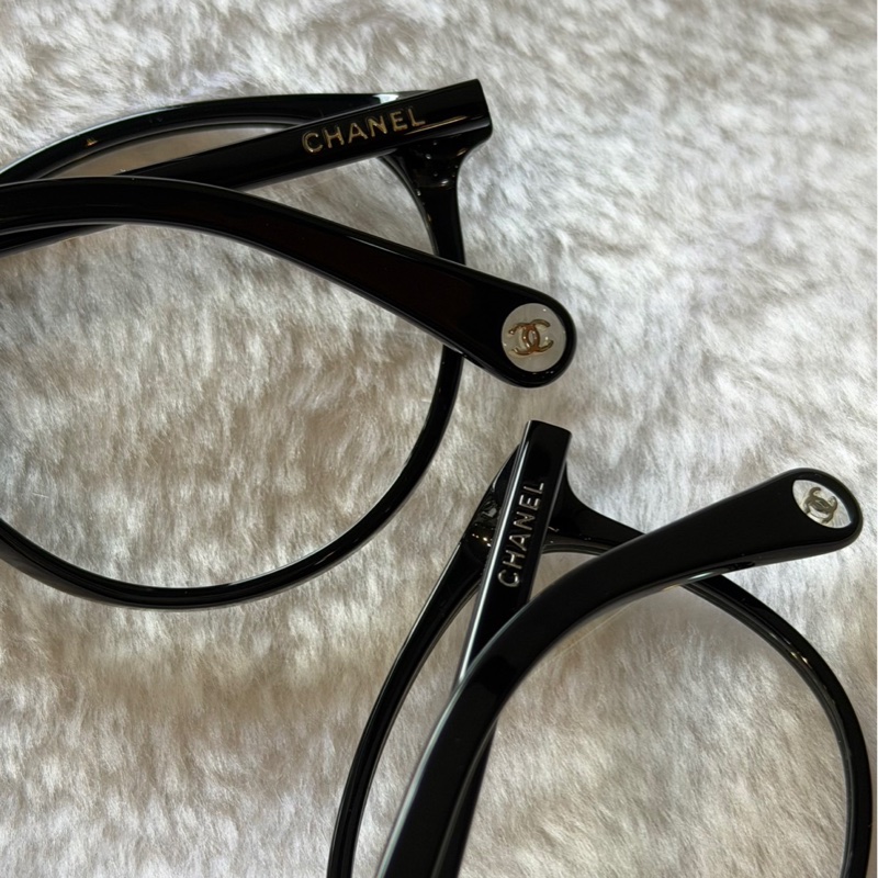 銀字Logo 框形眼鏡(黑色) 50mm-4