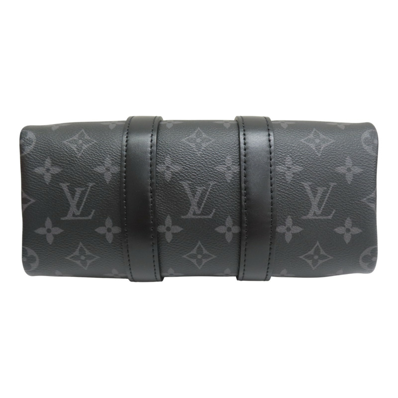 黑色 原花 Eclipse帆布 Keepall Bandouliere 25 兩用包【LOUIS VUITTON LV 路易威登】 M46271-3