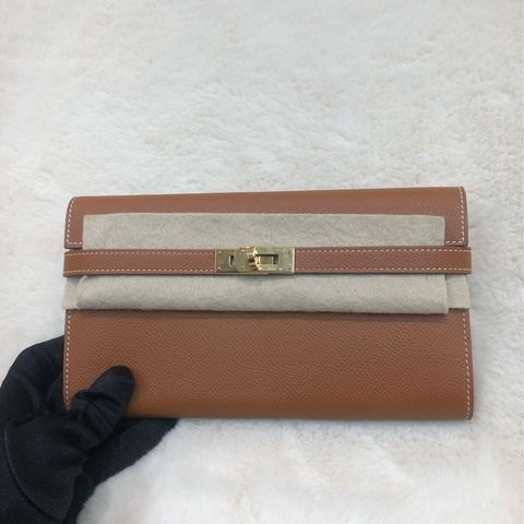 Hermes Kelly Wallet Epsom 金棕 XC012