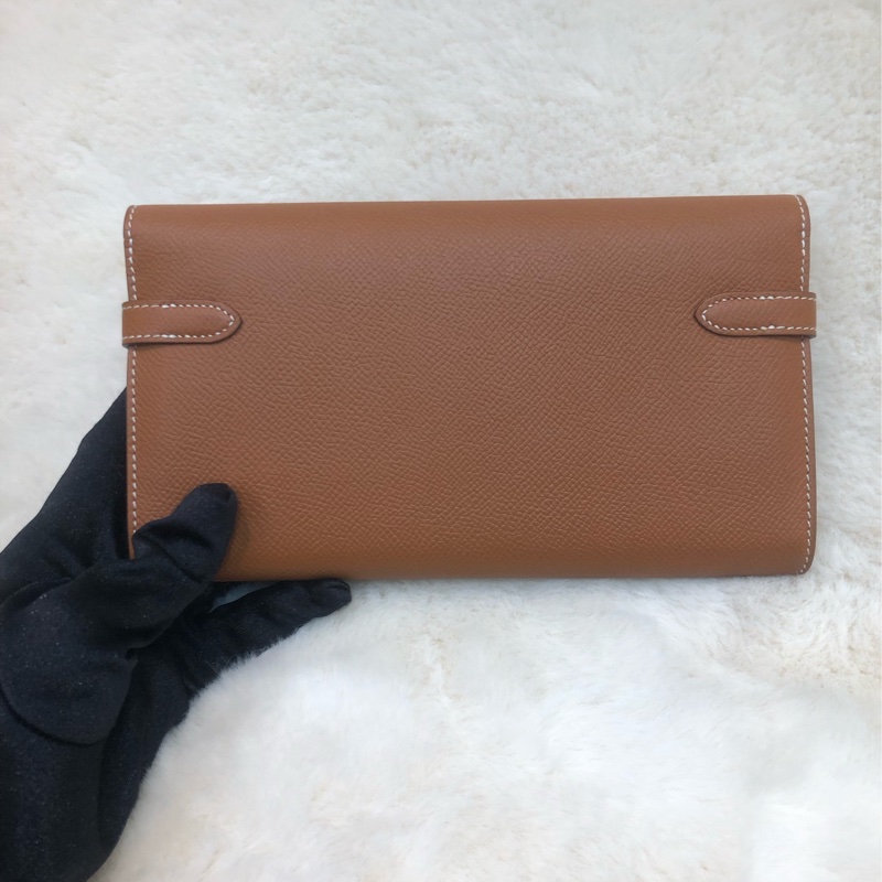 Hermes Kelly Wallet Epsom 金棕 XC012-1