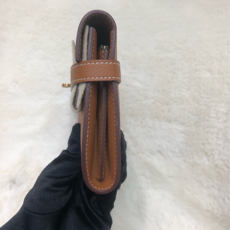 Hermes Kelly Wallet Epsom 金棕 XC012-2